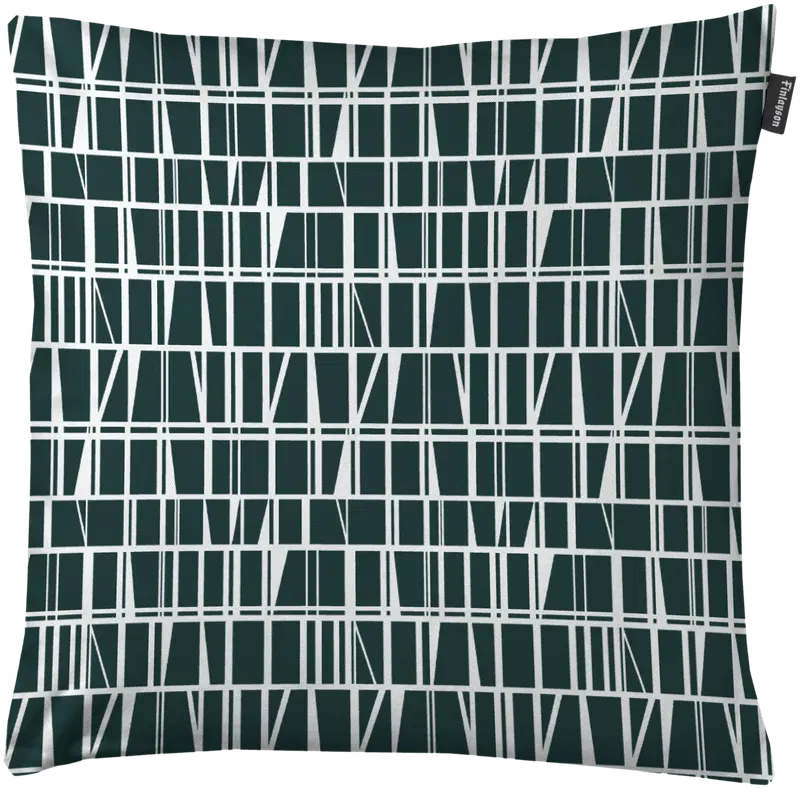 Finlayson 装饰套 Coronna 48x48 深绿色｜Finlayson koristet.päällinen Coronna 48x48 t.vihreä