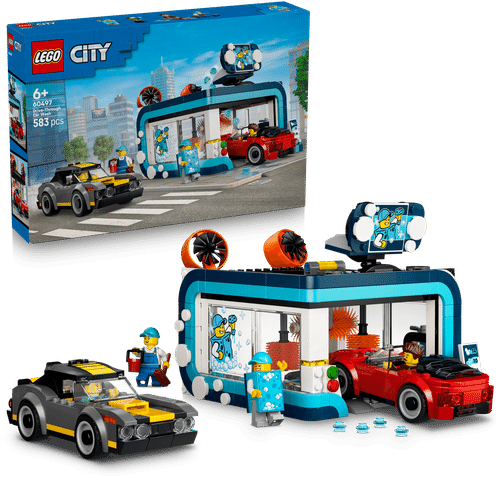 LEGO My City 乐高®我的城市 60497 穿越式洗车场