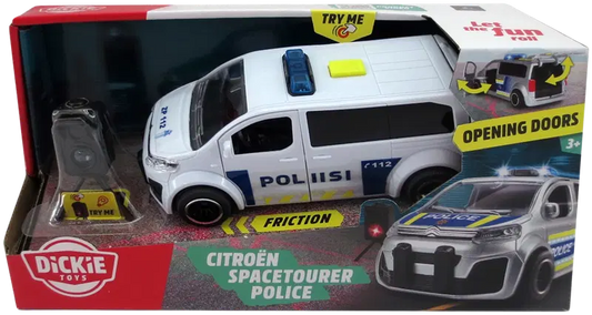 Dickie Toys 雪铁龙Space Tourer警车带雷达，15厘米，1:32