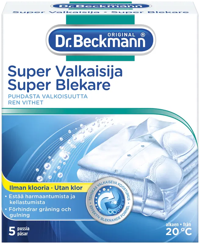 Dr. Beckmann 5x40克超级漂白剂｜Dr. Beckmann 5x40g Super Valkaisija