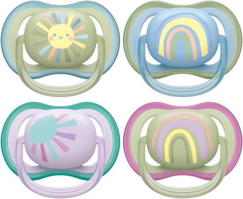 Avent SCF085/30 安抚奶嘴 0-6个月 混合装 DC30 X2｜SCF085/30 SOOTHER AIR 0-6M MIX DC30 X2