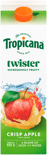 Tropicana Twister Crisp Apple mehujuoma 1L｜Tropicana 扭扭脆苹果汁饮料 1L