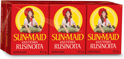 Sun-Maid Kivetön rusina 6-pack pikkurasioita 6x42,5g