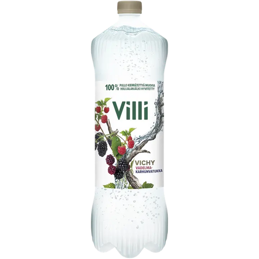 Villi Vichy vadelma-karhunvatukka 1,5l｜Villi Vichy 覆盆子-黑莓 1,5l