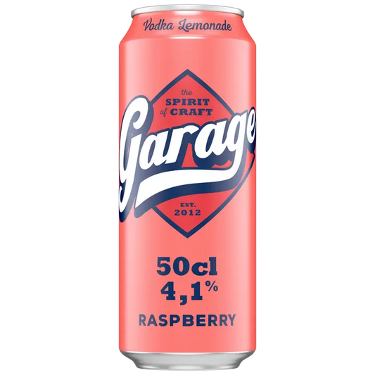 Garage Vodka Lemonade Raspberry maustettu alkoholijuoma 4,1 % tölkki 0,5 L｜Garage 伏特加柠檬水覆盆子味饮料 4.1% 罐装 0,5 L