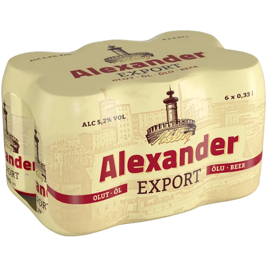 6xAlexander Export 5,2 % 0,33 l tlk｜Alexander 6xAlexander 出口 5.2% 0.33L