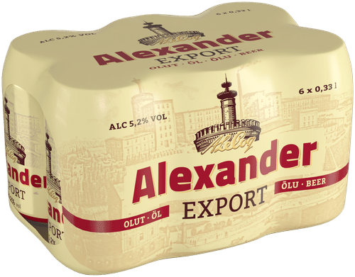 Alexander 6罐Alexander Export 5.2% 0.33升罐装