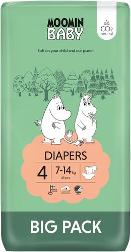 Moomin Baby Diapers 4号粘贴式纸尿裤 63片 7-14kg