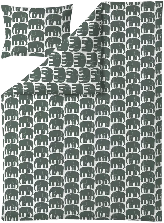 Finlayson 大象 被套套装 150X210+50X60 深绿色