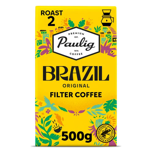 Paulig Brazil Original kahvi suodatinjauhatus 500g｜Brazil Paulig 巴西原味咖啡过滤研磨 500g