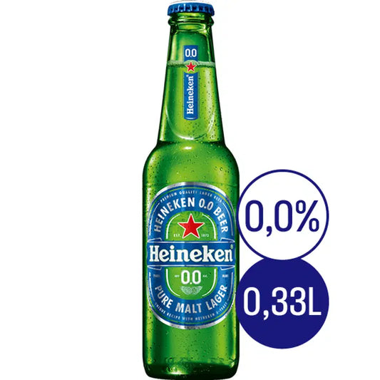Heineken 0,0% alkoholiton olut 0,33 l｜Heineken 0.0% 0度饮料 0,33 l