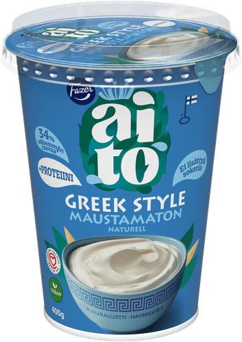 Fazer Aito Kauragurtti Greek Style Maustamaton 400 g