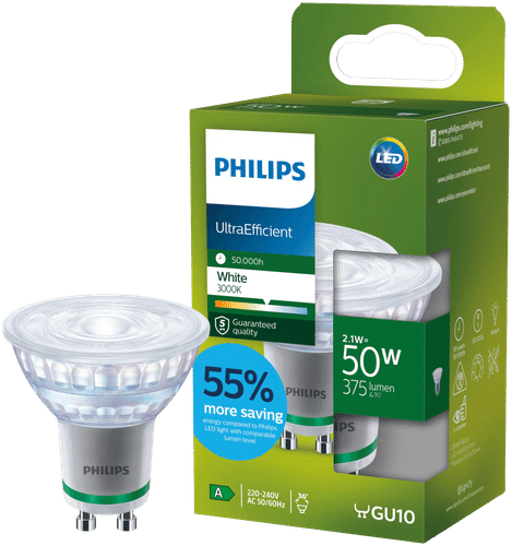 Philips LED射灯 超节能 GU10 400lm 3000K 暖白