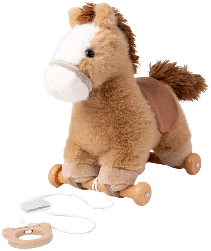 Teddykompaniet 拖拉玩具马 30 cm