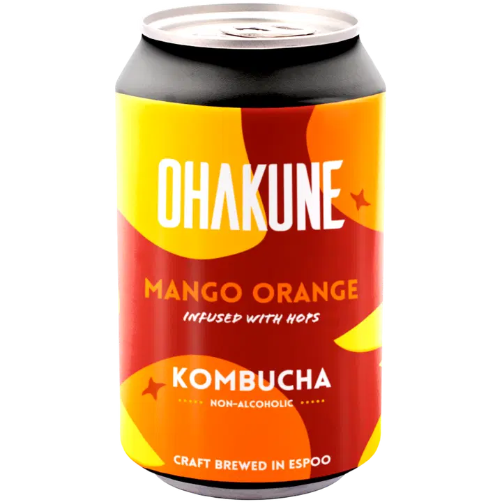 Ohakune Kombucha Mango teejuoma, 330ml｜Ohakune 康普茶芒果茶饮料， 330ml