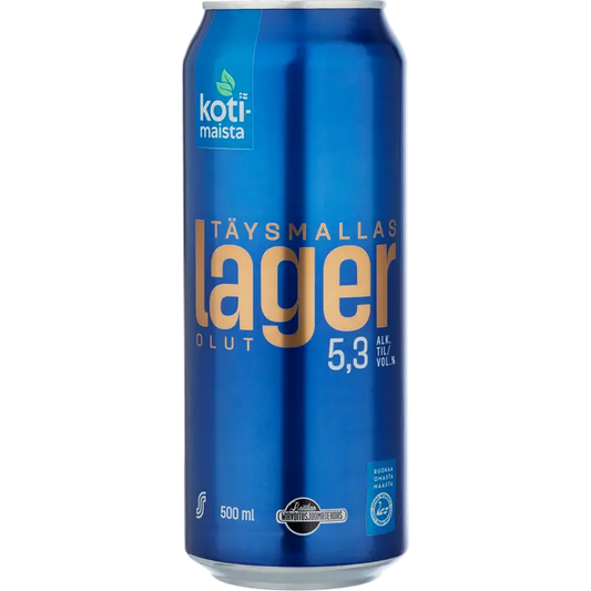 Kotimaista Täysmallaslager 5,3% 0,5L olut｜Kotimaista 全麦芽饮料 5.3% 0.5L 饮料