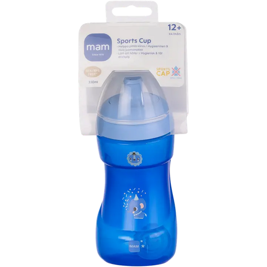 MAM 330ml Sports Cup 12+kk muki tiiviillä juomanokalla｜None MAM 330 毫升运动杯 12 个月以上马克杯，带紧密饮水嘴