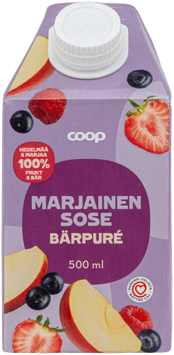 Coop 浆果泥（苹果-蓝莓-草莓-树莓） 500 ml