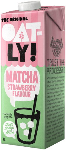 Oatly 抹茶草莓味燕麦饮 1 L｜Oatly Matcha Mansikan maku Kaurajuoma 1 L