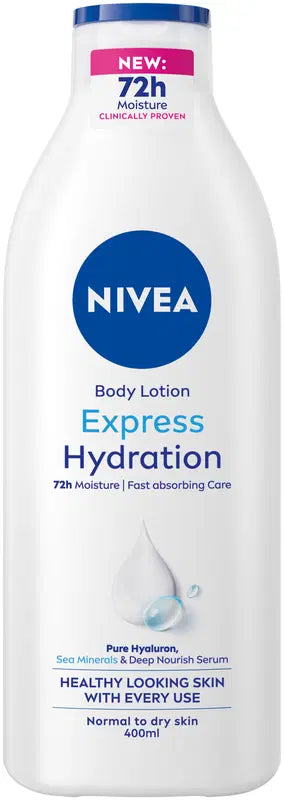 NIVEA 400毫升速效补水身体乳｜NIVEA 400ml Express Hydration Body Lotion -vartaloemulsio