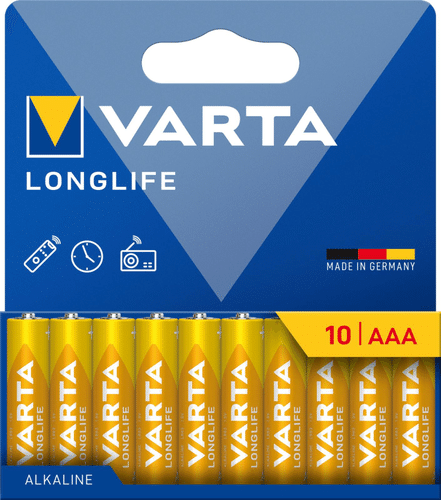 Varta 长效AAA电池 10 pack