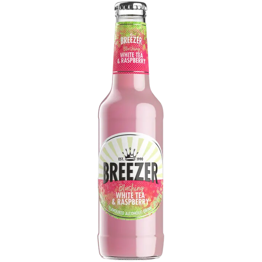 Breezer White Tea & Raspberry juomasekoitus 4 % lasipullo 0,275 L｜Breezer 白茶和覆盆子混合饮料 4% 玻璃瓶 0,275 L