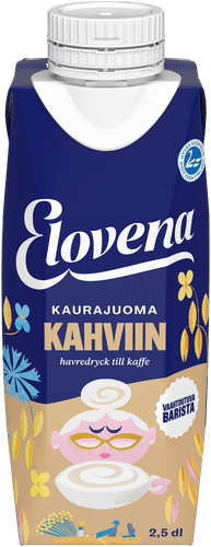 Elovena 2.5分升咖啡用燕麦饮｜Elovena 2,5dl kaurajuoma kahviin