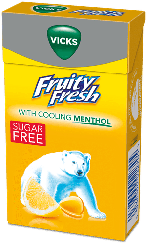 Vicks 果味清新柠檬无糖润喉糖 40g｜Vicks Fruity fresh lemon sokeriton kurkkupastilli 40g