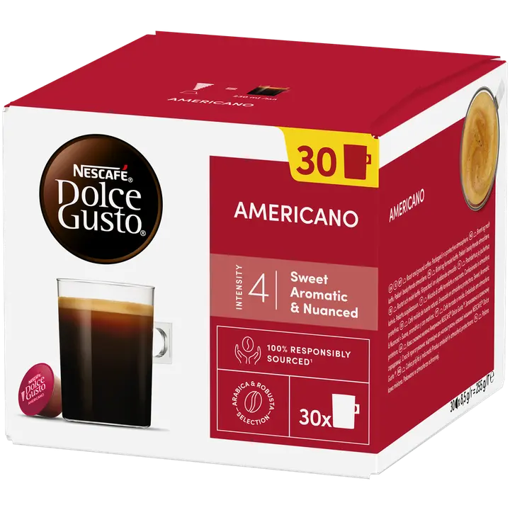 Nescafé Dolce Gusto Americano 30 kaps/255g｜Nescafé Dolce Gusto 美式咖啡 30 粒/255g