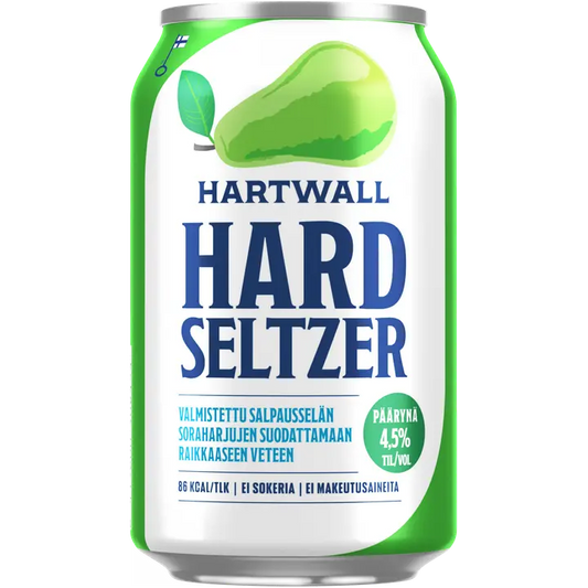 Hartwall Hard Seltzer Päärynä 4,5% 0,33 l｜Hartwall Hard Seltzer 梨 4.5% 0,33 l