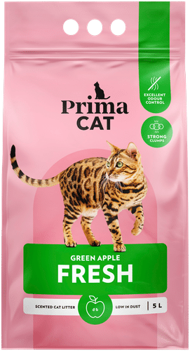 PrimaCat Fresh Green Apple kissanhiekka valkoinen 5 l