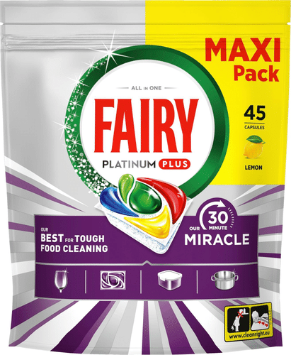Fairy Platinum Plus All in One 30 Minute Miracle 45片洗碗机块