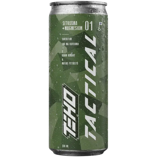 TEHO Tactical Sitruuna + Magnesium energiajuoma 0,33 fit tlk｜Teho 战术柠檬+镁能量饮料 0.33 fit tlk