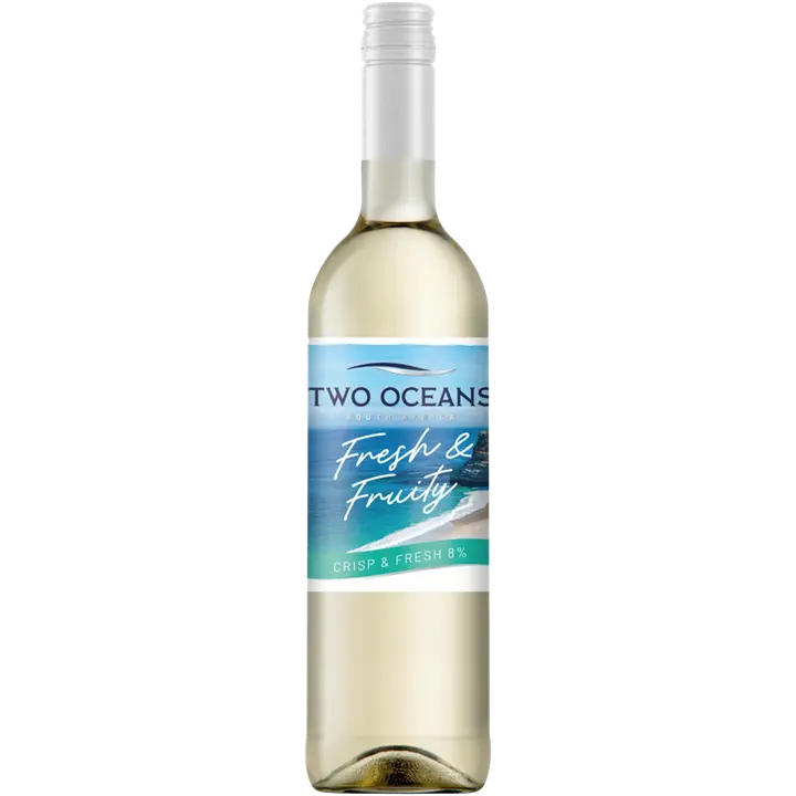Two Oceans Fresh & Fruity white 8 til-% 75cl plo｜Two Oceans 新鲜果味白 8 vol% 75cl plo