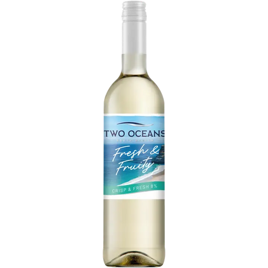 Two Oceans Fresh & Fruity white 8 til-% 75cl plo｜Two Oceans 新鲜果味白 8 vol% 75cl plo