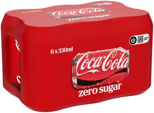 Coca-Cola 6罐装 可口可乐零度无糖汽水 0,33 L