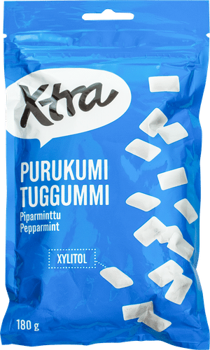 Xtra 薄荷木糖醇口香糖 180g｜Xtra purukumi piparminttu ksylitoli 180g