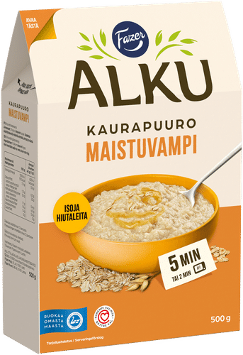 Fazer Alku Maistuvampi kaurapuuro 500 g｜Fazer Alku Maistuvampi 燕麦粥 500 g