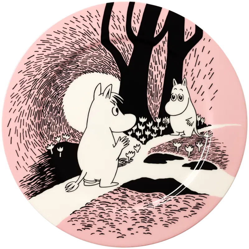 Moomin Arabia 姆明之爱 上菜盘 23cm｜Moomin Arabia Muumi Rakkaus tarjoiluvati 23cm