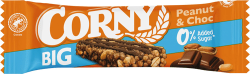 Corny BIG 0% Peanut&Chocolate välipalapatukka 40g｜Corny Big 0%花生巧克力零食棒 40g