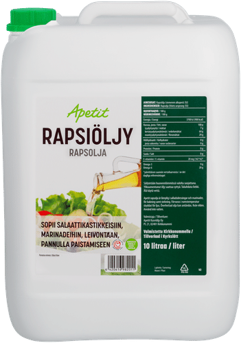 Apetit Rapsiöljy 10L
