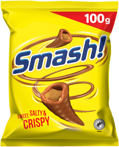 Smash 牛奶巧克力玉米零食 100g｜Smash! maitosuklaa maissisnacks 100g