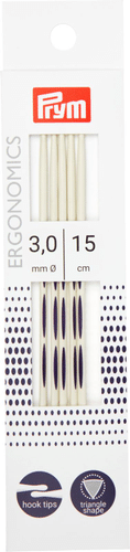Prym 人体工学袜针 15厘米 - 3mm