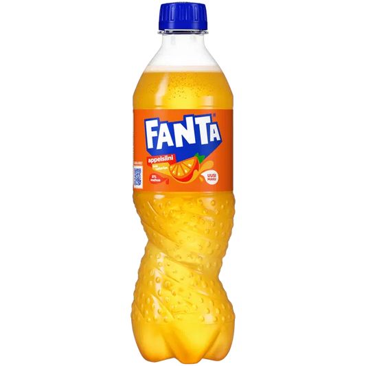 Fanta Appelsiini virvoitusjuoma muovipullo 0,5 L｜Fanta 橙色软饮料塑料瓶 0,5 L
