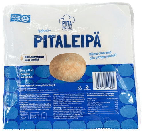 Pita Factory Pitaleipä 320 g - 4 kpl｜Pita Factory 皮塔饼 320克 4 kpl