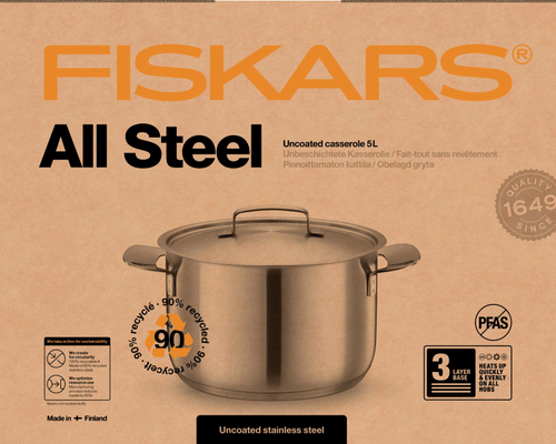Fiskars 锅 All Steel 5,0l｜Fiskars kattila All Steel 5,0l