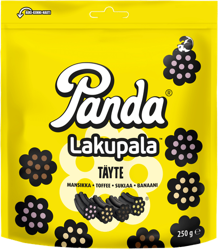 Panda 拉库块夹心甘草糖 250g｜Panda Lakupala täytelakritsi 250g