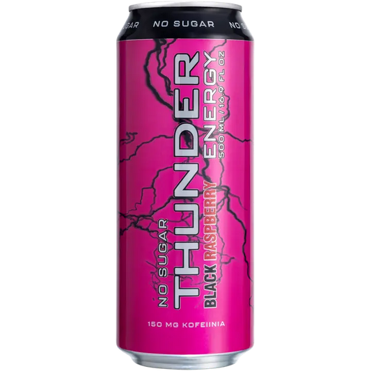 THUNDER ENERGY No Sugar Black Raspberry energiajuoma 500 ml｜Thunder Energy 无糖黑树莓能量饮料 500 ml