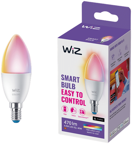 WiZ 智能灯泡 E14 C37 4.6W 彩色 Wi-Fi