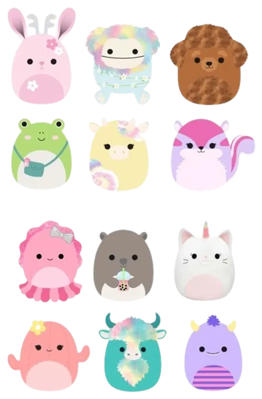 Squishmallows 19厘米P26软毛A和C｜Squishmallows 19 cm P26 pehmo A ja C